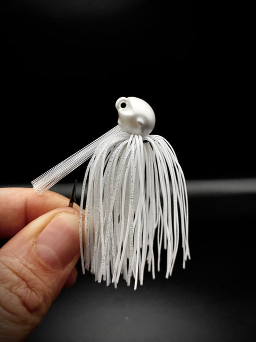 Dags Hybrid Weedless Football Jig (White Shad)